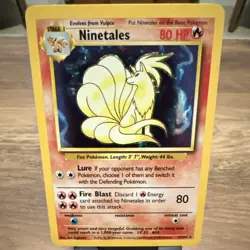 Wizards of the Coast Ninetales 12/102 Base Set Holo Rare 1999 80 HP Stage 1 ENG - Image 1