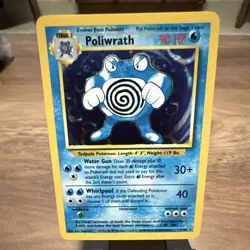 The Pokemon Company Poliwrath 13/102 Base Set Holo Rare 1999 90 HP Stage 2 ENG - Image 1