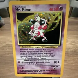 Wizards of the Coast Mr. Mime 6/64 Jungle Holo Rare Unlimited ENG - Image 1