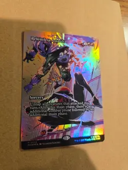Relentless Assault (Borderless) - (FOIL) - Marvel's Spiderman (MAR) - MTG - Image 3