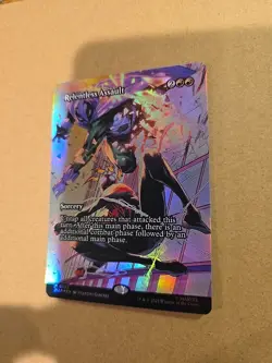 Relentless Assault (Borderless) - (FOIL) - Marvel's Spiderman (MAR) - MTG - Image 5