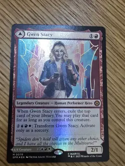 FOIL Gwen Stacy Mythic Rare 0078 Ghost-Spider MTG Magic NM/Mint Spider-Man - Image 1