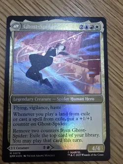 FOIL Gwen Stacy Mythic Rare 0078 Ghost-Spider MTG Magic NM/Mint Spider-Man - Image 2