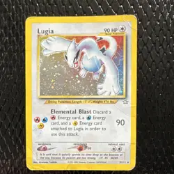 Pokemon Lugia Neo Genesis Holo Rare #9/111 2000 English Unlimited PSA 1 prob - Image 1