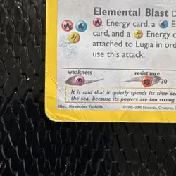 Pokemon Lugia Neo Genesis Holo Rare #9/111 2000 English Unlimited PSA 1 prob - Image 4
