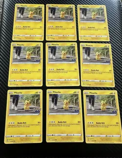 Pikachu 027/078 Pokemon GO Regular NM Common Pokemon Card - Image 1