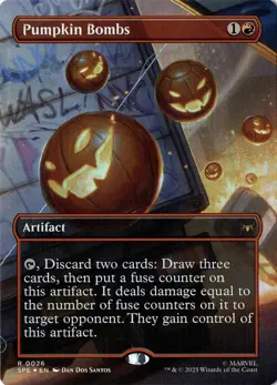 NM - Pumpkin Bombs Foil (Borderless) R Marvel's Spider-Man: Eternal-Legal 26 - Image 1