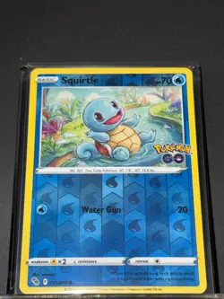 Squirtle PGO 015/078 Pokemon Reverse Holo NM - Image 1