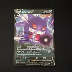 Pokemon TCG Gengar V 156/264 Fusion Strike Near Mint NM (#3) - Image 1
