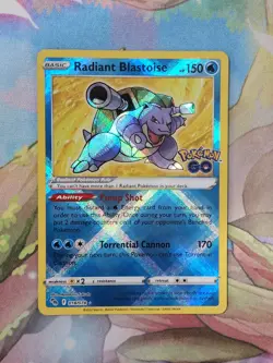 Pokemon Go TCG: Radiant Blastoise 018/078 ENGLISH - Image 1