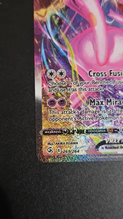 Pokemon TCG Mew VMAX 269/264 Fusion Strike Alternate Art NM Condition - Image 5