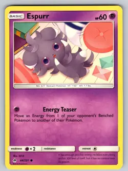 Espurr 44/131 Common Forbidden Light Pokemon NM - LP - Image 1
