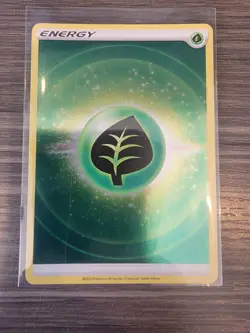 Pokemon TCG Crown Zenith Grass Leaf Energy Reverse Holo Energy NM - Image 1