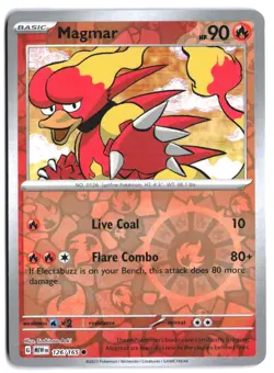 Magmar 126/165 SV: Scarlet & Violet 151 Reverse Holofoil EN Pokemon NM - Image 1