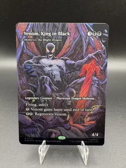Venom, King in Black (Borderless) - (FOIL) - Marvel's Spiderman (MAR) - MTG - Image 1