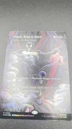 Venom, King in Black (Borderless) - (FOIL) - Marvel's Spiderman (MAR) - MTG - Image 2