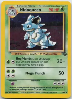 Nidoqueen 7/64 Holo Rare Jungle Pokemon TCG Unlimited Holo MP - Image 1