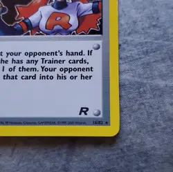 Pokemon TCG Team Rocket Rocket's Sneak Attack 16/82 Rare Holo Foil - Image 5