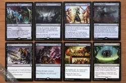 Set 8 Commander Black Board Wipes *NM* (English Magic MTG) Necromantic Selection - Image 1