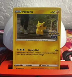 Pikachu 028/078 Pokemon GO Regular Non-Holo Rare Basic 60 HP English 2022 - Image 1