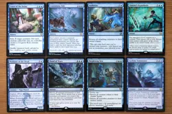 Set of 8 Commander Blue Board Wipes *NM* (English Magic MTG) Commander EDH - Image 1