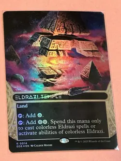 Eldrazi Temple (0014) (Borderless) Edge of Eternities: Stellar Sights Foil - Image 1
