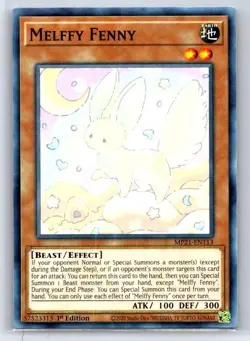 Melffy Fenny ROTD-EN017 Rise of the Duelist Yu-Gi-Oh 1st Edition LP - Image 1