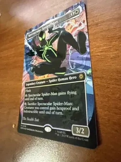 MTG: Spectacular Spider-Man (0238) (Borderless,Textured Foil, The Stealth Suit) - Image 2