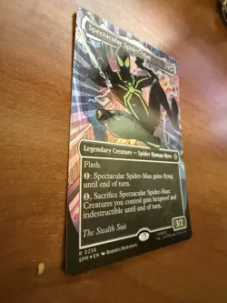 MTG: Spectacular Spider-Man (0238) (Borderless,Textured Foil, The Stealth Suit) - Image 3