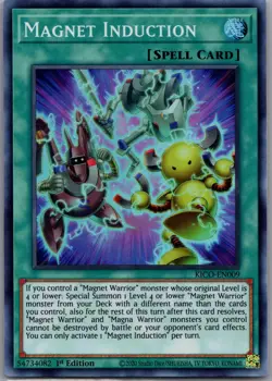 Magnet Induction KICO-EN009 Super Rare King's Court Yu-Gi-Oh 1st Edition LP - Image 1