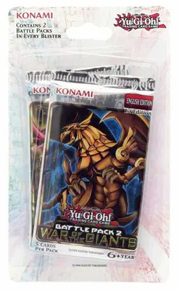 YUGIOH - BATTLE PACK 2: WAR OF THE GIANTS - 2 PACK BLISTER PACK - 1ST EDITION - Image 1