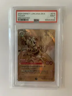 Disney Lorcana TCG - Tigger - In the Crow's Nest Enchanted GRADED PSA 9 EN 6 - Image 1