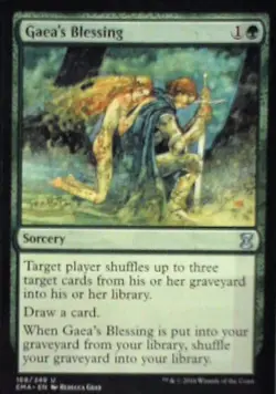 Gaea's Blessing - Eternal Masters: #168, Magic: The Gathering Nm R60 - Image 1