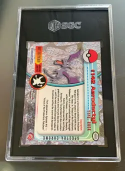 Aerodactyl - Pokemon Topps SPECTRA Chrome #142 - Series 2 SGC 9 - Image 2