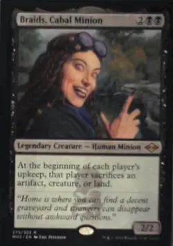 Braids, Cabal Minion - Modern Horizons 2: #273, Magic: The Gathering Nm R56 - Image 1