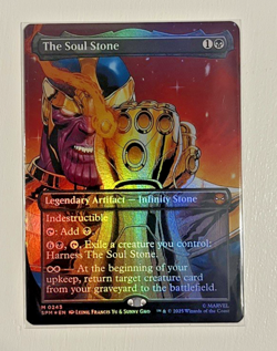 MTG Spider-Man - The Soul Stone - Borderless Foil - Pack Fresh - IN HAND - Image 2