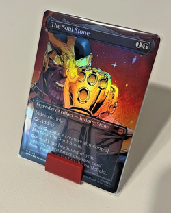 MTG Spider-Man - The Soul Stone - Borderless Foil - Pack Fresh - IN HAND - Image 4