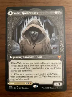 1x NM Valki, God of Lies / Tibalt Cosmic Impostor SHOWCASE Kaldheim 308 MTG - Image 1