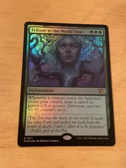 Tribute To The World Tree FOIL March Of The Machines MTG NM - Image 1