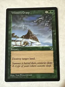 Winter’s Grasp X1 Tempest Ex+ Condition See Pics Front Back Mtg - Image 1