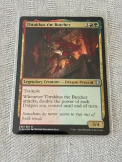 FOIL Thrakkus the Butcher - Commander Legends: Battle for Baldur's Gate (CLB) - Image 1