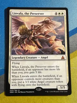 Magic the Gathering MTG Oath of the Gatewatch LINVALA, THE PRESERVER - Image 1