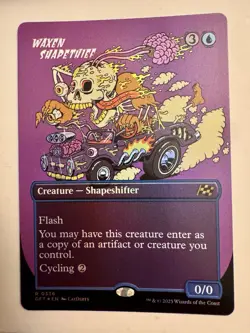 Waxen Shapethief NM/M* FOIL BORDERLESS Aetherdrift ENGLISH 0336 mtg - Image 1