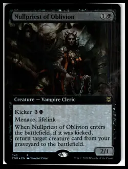 Zendikar Rising #342 Nullpriest of Oblivion (Extended Art) - Image 1