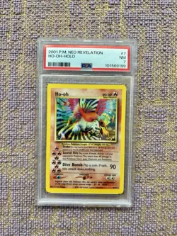 2001 Neo Revelation Ho-Oh Holo 07/64 Unlimited PSA 7 English - Image 1