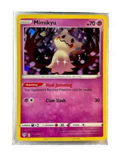 GIANT SWIRL Mimikyu 081/189 2020 Pokemon TCG Darkness Ablaze Cosmos Holo Rare NM - Image 2