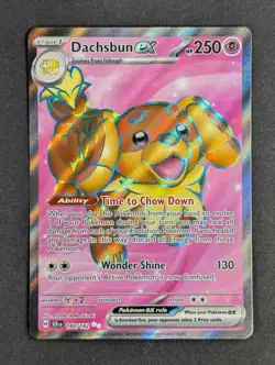 Dachsbun ex 160/142 Ultra Rare Stellar Crown Pokemon Holo Near Mint - Image 1