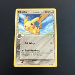 Pokemon TCG Pikachu EX Holon Phantoms 79/110 Regular Common Non Holo - NM/LP - Image 1