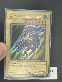Gaia the Fierce Knight LOB-006 - Legend of Blue Eyes English - YuGiOh TCG - NM - Image 2