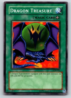 Dragon Treasure LOB-EN092 Legend of Blue Eyes White Dragon Yu-Gi-Oh NM - Image 1